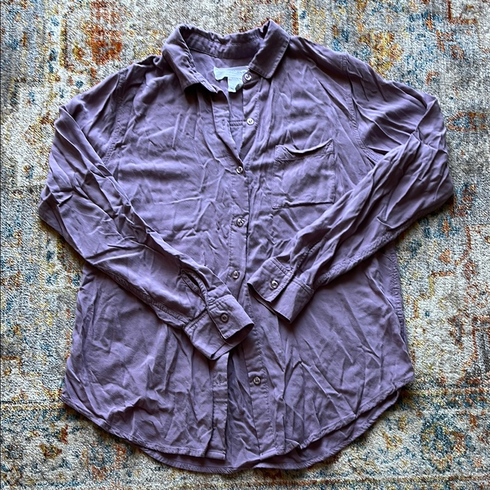 Lavender Button-Up Shirt